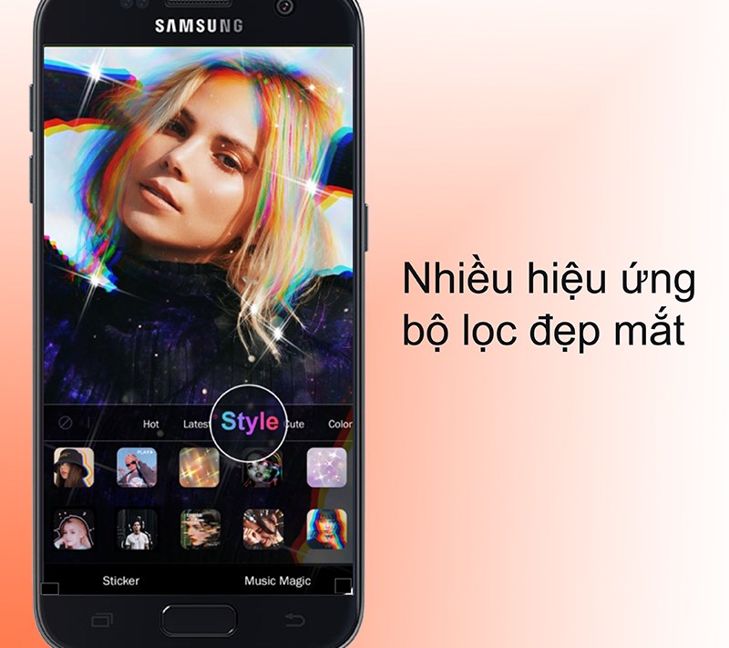 Đa dạng hiệu ứng v&agrave; bộ lọc đẹp