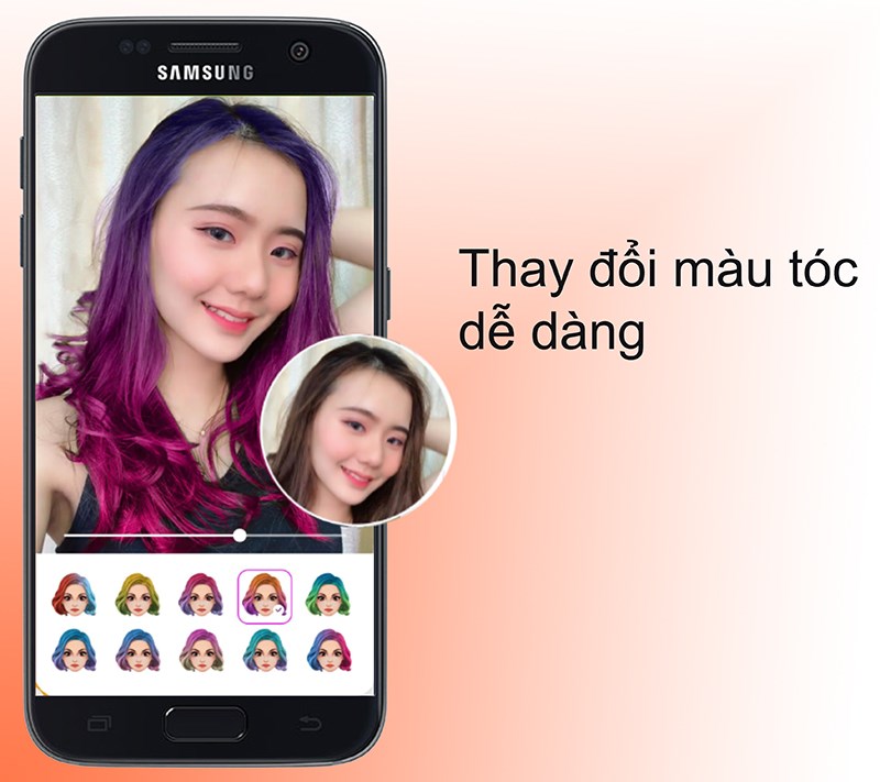 T&iacute;nh năng đổi m&agrave;u t&oacute;c