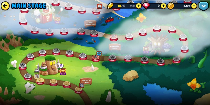 Hệ thống m&agrave;n chơi đa dạng