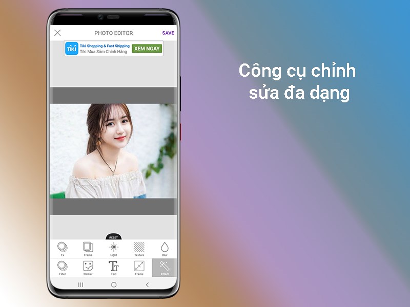 C&ocirc;ng cụ chỉnh sửa ảnh v&agrave; khung h&igrave;nh đầy đủ&nbsp;