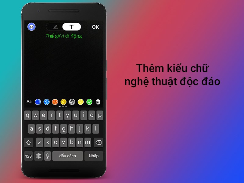 Th&ecirc;m kiểu chữ nghệ thuật độc đ&aacute;o
