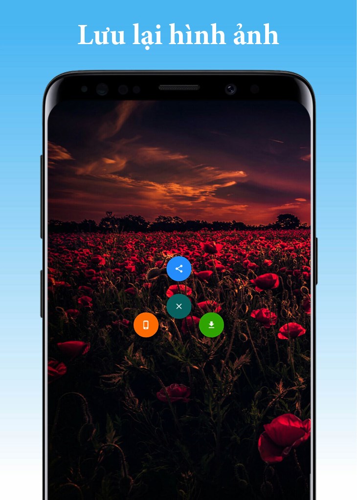 Tải h&igrave;nh ảnh về m&aacute;y hoặc chia sẻ trực tiếp l&ecirc;n c&aacute;c trang mạng x&atilde; hội.