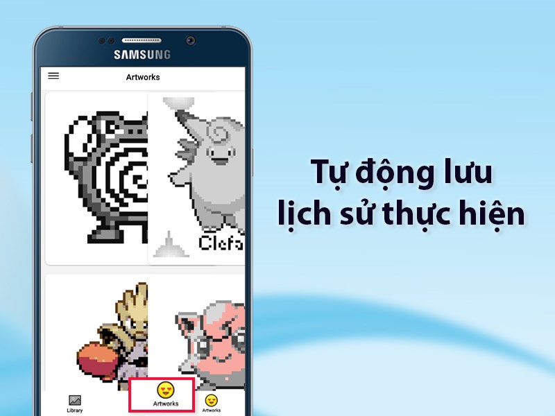 Tự động lưu lại lịch sử quá trình thực hiện