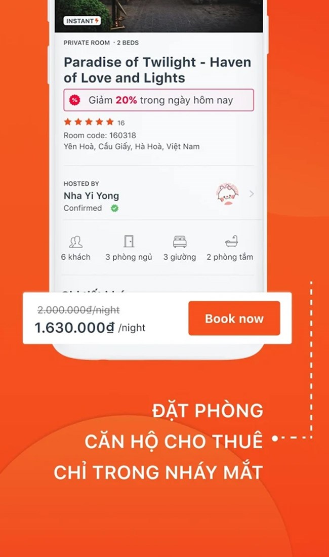 Đăt phòng thuận lợi nhanh chóng với giá ưu đãi