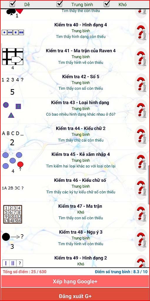 Chế độ luyện tập 