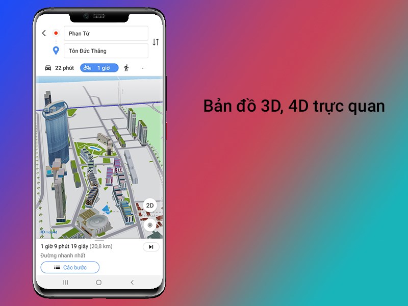 Map4D người Việt với giao diện thân thiện và đầy đủ tính năng sẽ giúp bạn có thể tìm kiếm, định vị và di chuyển trên bản đồ một cách dễ dàng, chính xác nhất.
