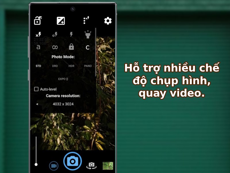 Chụp ảnh, quay video chất lượng cao trên Android.