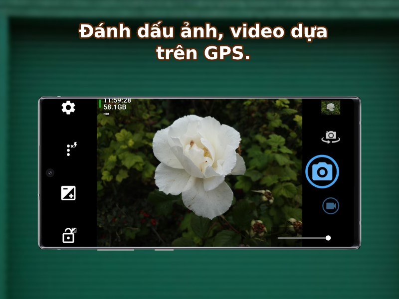 Đánh dấu ảnh, video dựa trên GPS.