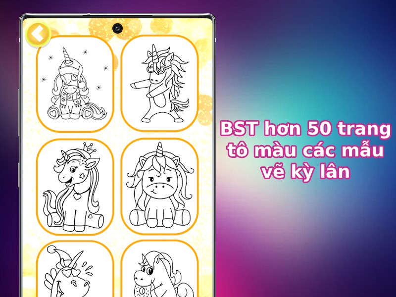 BST hơn 50 trang tô màu các mẫu vẽ kỳ lân