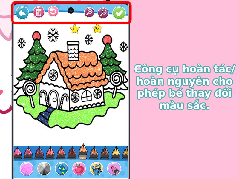 Tự động lưu lại t&aacute;c phẩm của bạn khi tho&aacute;t ứng dụng.