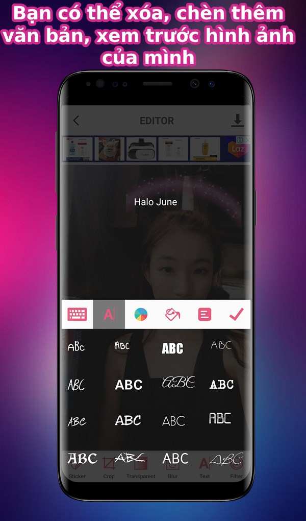 Bạn c&oacute; thể x&oacute;a, ch&egrave;n th&ecirc;m văn bản, xem trước h&igrave;nh ảnh của m&igrave;nh