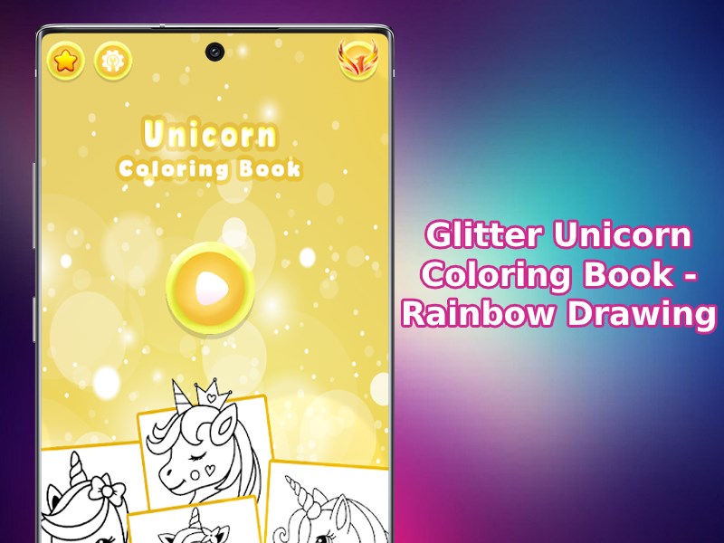 Download Ứng dụng Glitter Unicorn - Sách tô màu mẫu kì lân đáng yêu | Link tải free, cách sử dụng