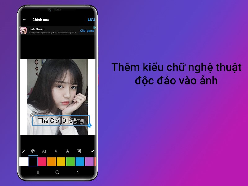 Thêm kiểu chữ nghệ thuật độc đáo vào ảnh