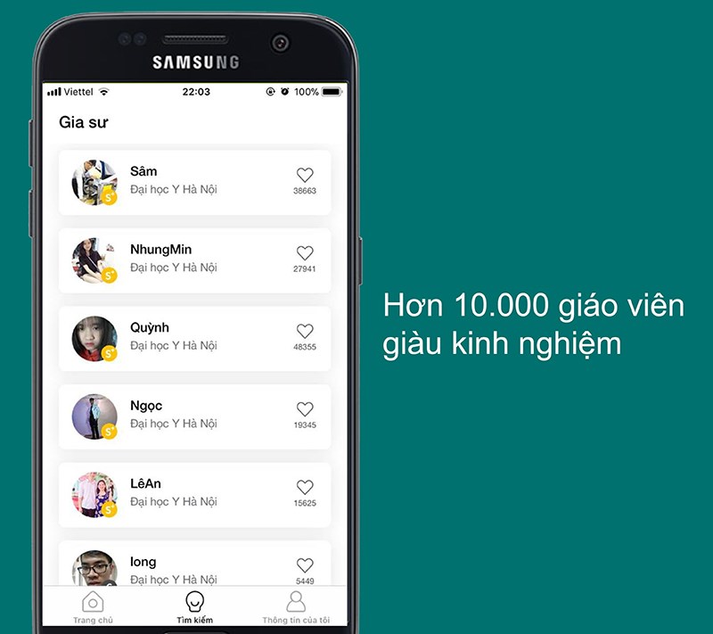 Sở hữu hơn 10.000 giáo viên từ nhiều trường đaih học
