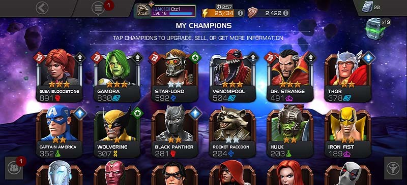 V&ocirc; số anh h&ugrave;ng m&agrave; người chơi c&oacute; thể sưu tầm