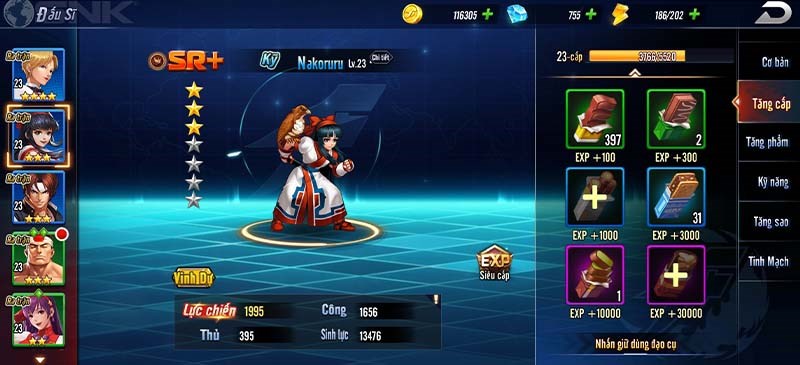 N&acirc;ng cấp độ 