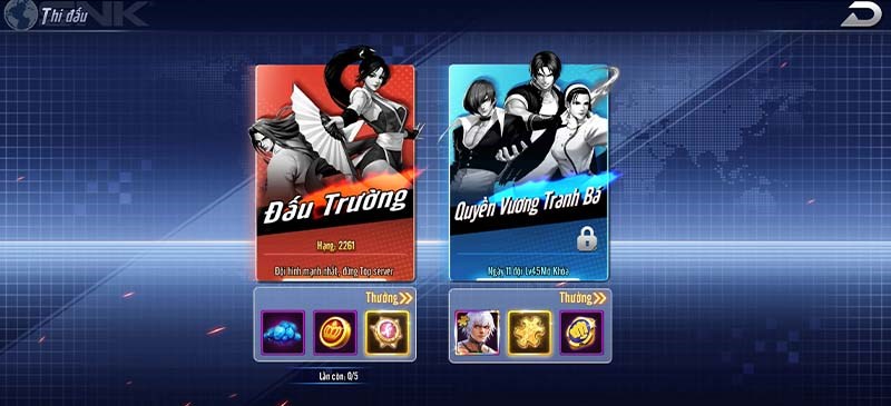 Đấu trường trong KOF AllStar
