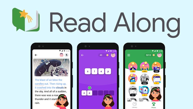 Read Along - Ứng dụng giúp trẻ đọc sách từ Google 