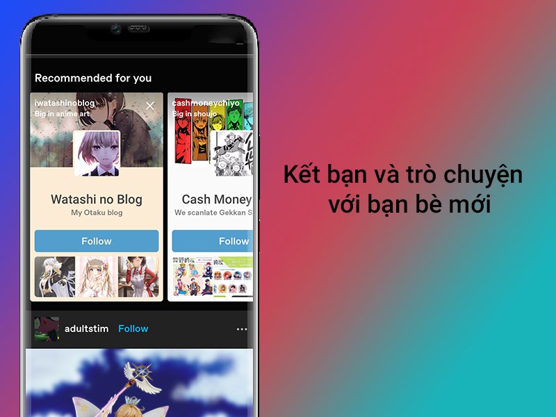 Có thể kết bạn và trò chuyện trực tiếp với bạn bè mới