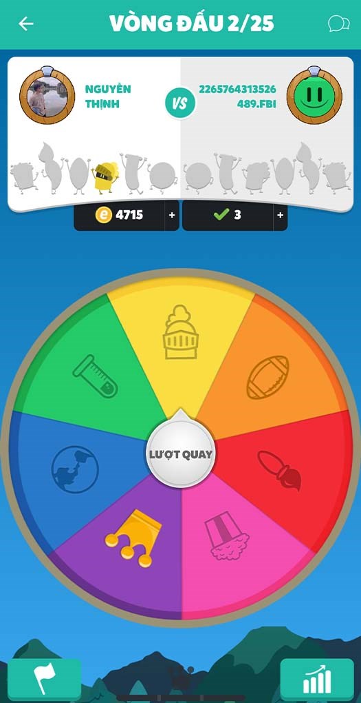 V&ograve;ng quay lựa chọn chủ đề