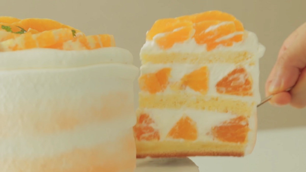 Bánh kem cam - bánh gato cam