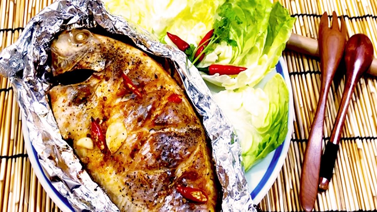 Cá diêu hồng nướng sa tế