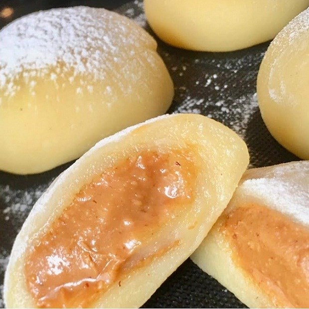 Cách làm bánh mochi nhân bơ đậu phộng thơm ngon, đơn giản dễ làm