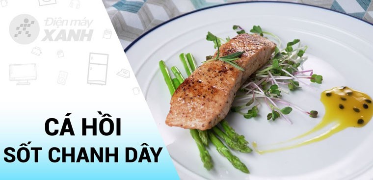 Cá hồi sốt chanh dây