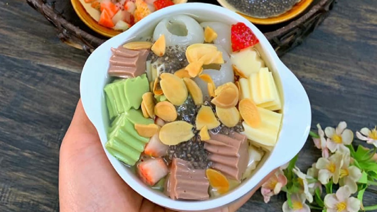 Chè khúc bạch dùng gelatin