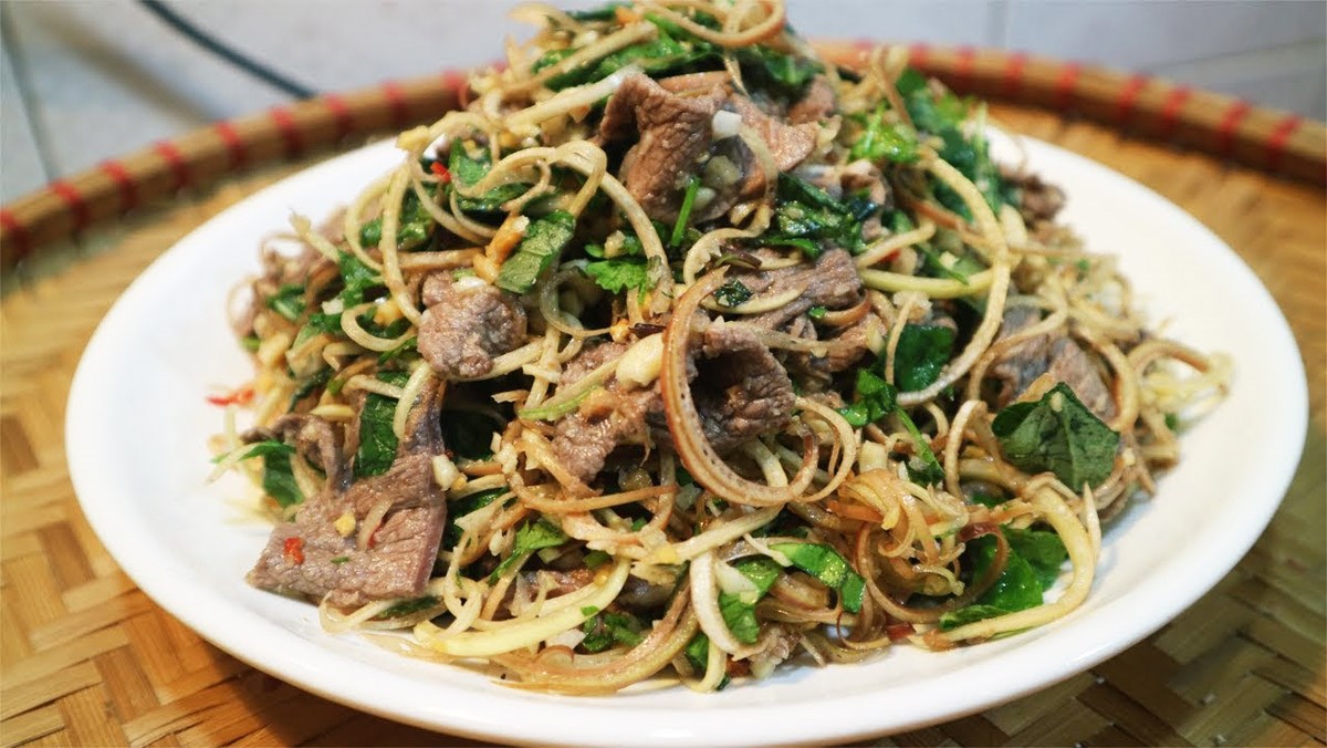 Gỏi bắp bò hoa chuối
