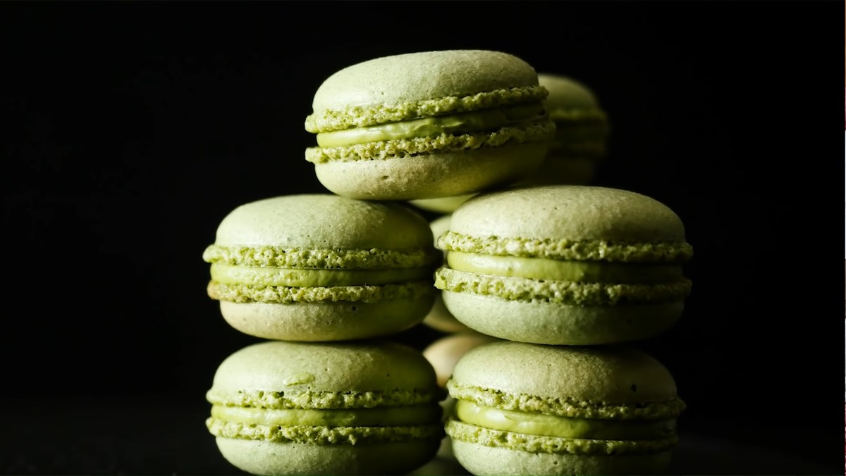 Macaron trà xanh - Matcha macaron