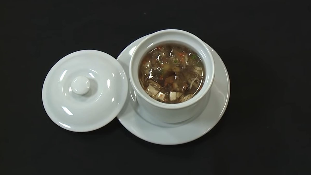 Súp bắp hạt sen chay