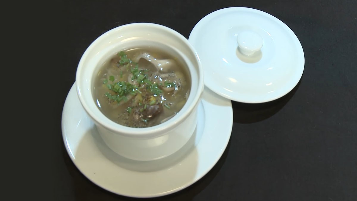 Súp mai tuyết bào ngư chay