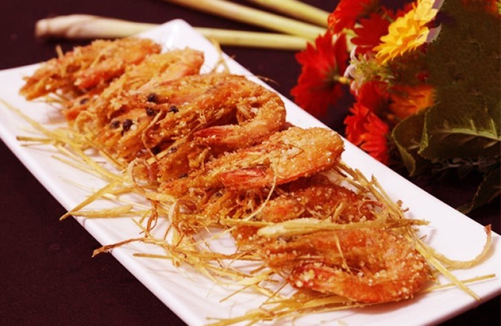Tôm chiên sả