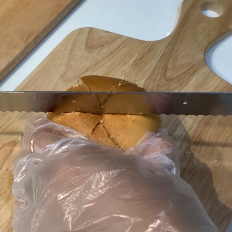Bước 6 Nướng bánh Bánh mì phô mai bơ tỏi bằng nồi chiên không dầu