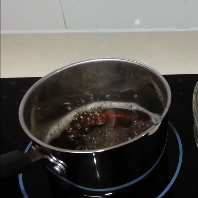 Bước 3 Nấu nước đường Bánh đúc đậu đỏ