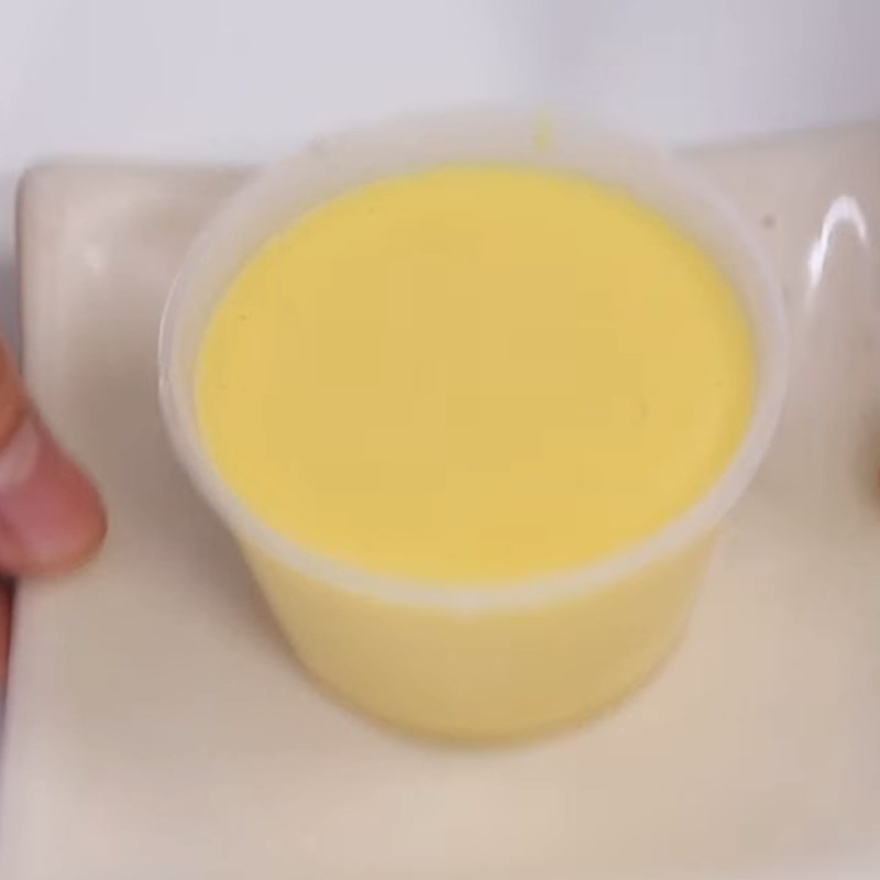 Bước 1 Làm pudding xoài Chè khoai dẻo pudding xoài