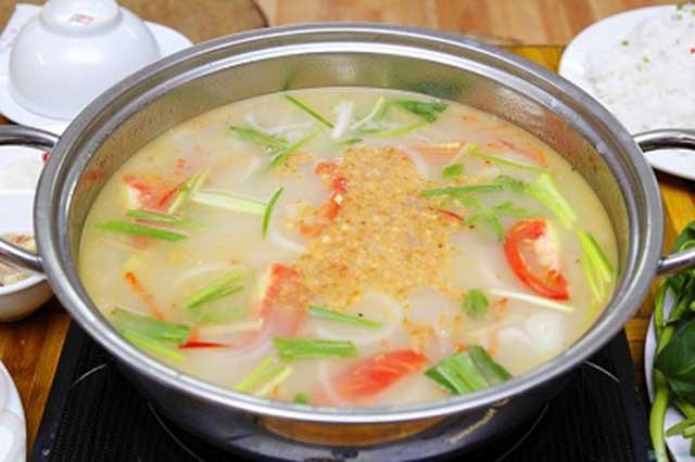 Bước 2 Nấu nước dùng lẩu Lẩu thịt trâu nhúng mẻ