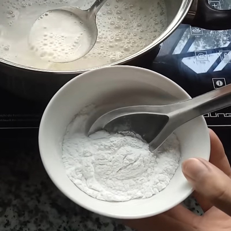 Bước 3 Nấu sữa đậu nành tào phớ - tàu hũ nước đường nho