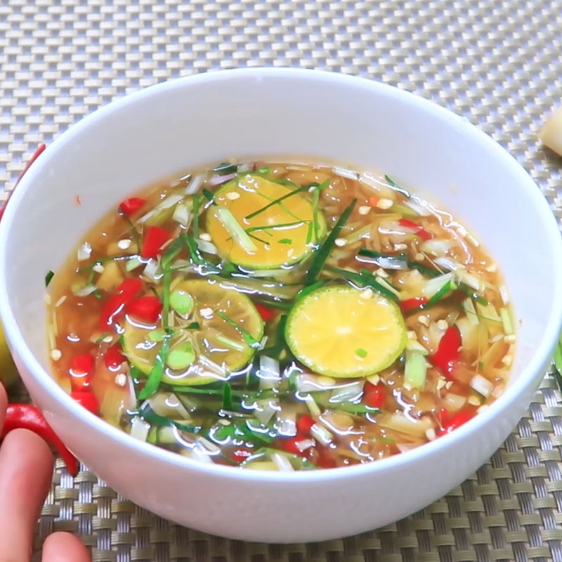 Bước 2 Nước chấm ốc Bước 2 Nước chấm ốc