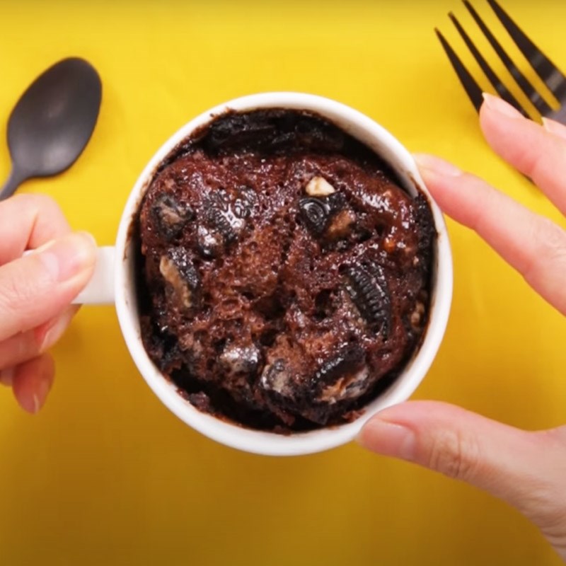 Bước 2 Nướng bánh Mug cake socola