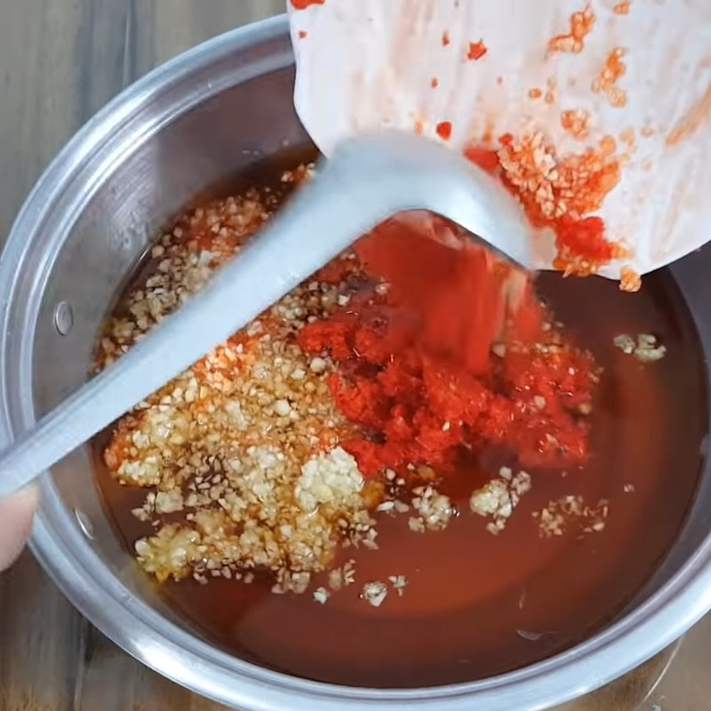 Bước 2 Pha nước chấm Nước chấm bao tử heo luộc