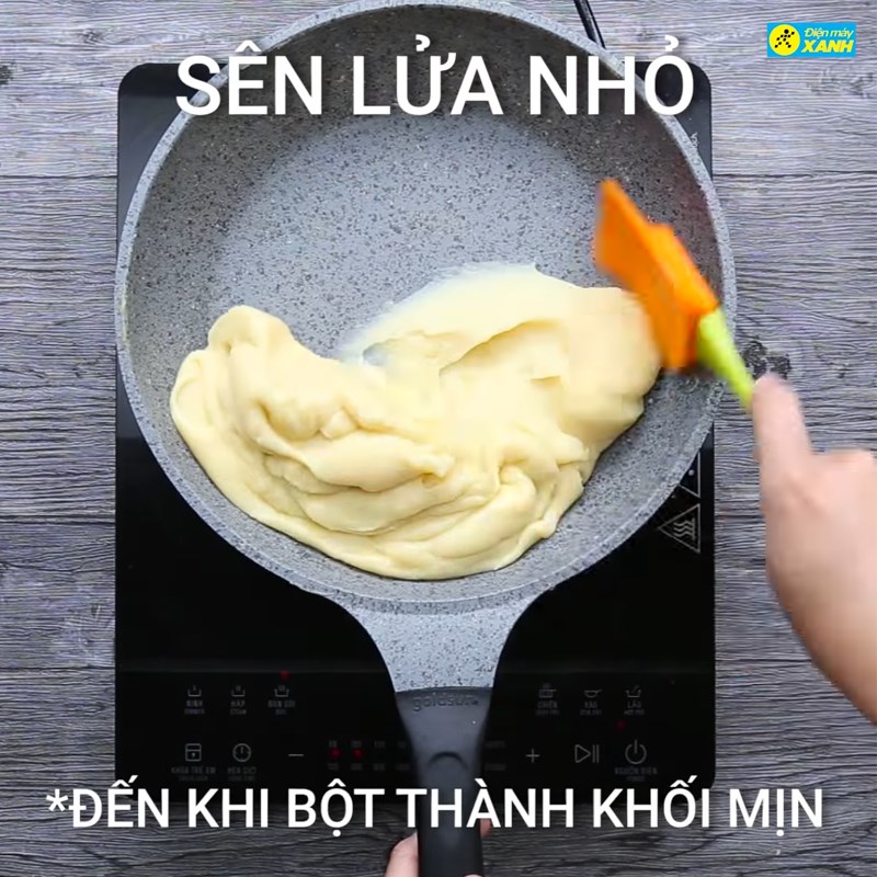 Bước 2 Sên nhân Cách sên nhân bánh Trung Thu