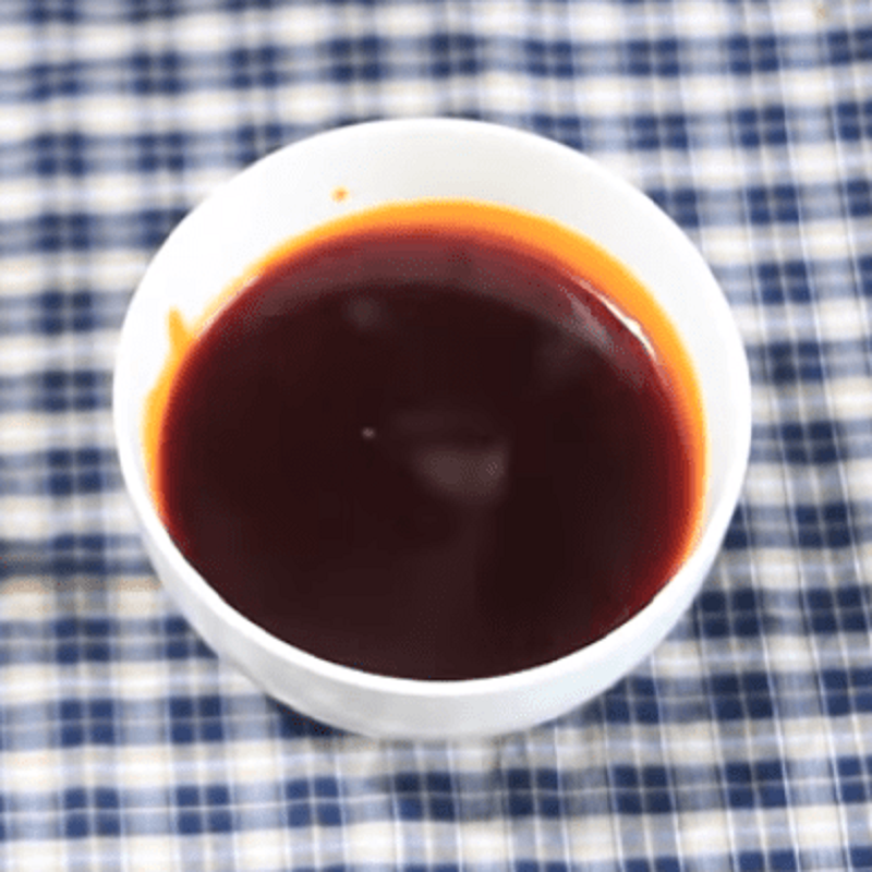 Cách 2 Tạo màu điều Bún chả cá Nha Trang