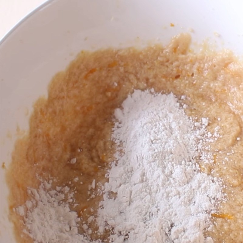 Bước 3 Trộn bơ với bột bánh Bánh quy cookie cam mật ong