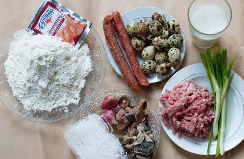 Các nguyên liệu món ăn uống bánh bao chiên