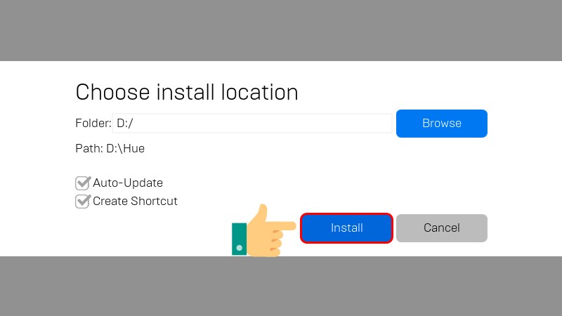 Nhấn Install để cài đặt
