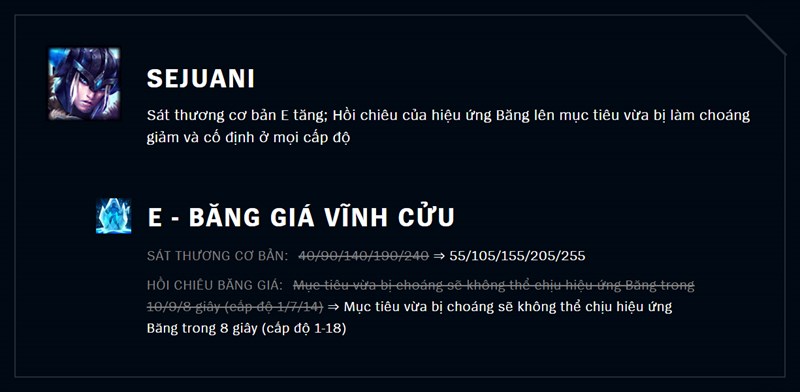 Tăng sức mạnh Sejuani