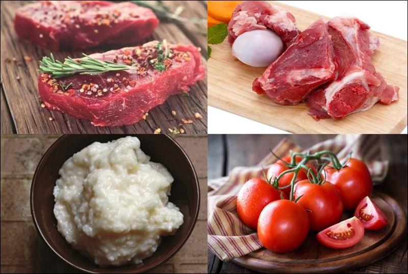 Nguyên liệu món ăn cách nấu lẩu thịt trâu nhúng mẻ ngon