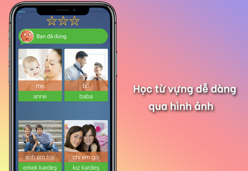 Learn Turkish: Ứng dụng học tiếng Thổ Nhĩ Kỳ, giao tiếp, luyện n&oacute;i